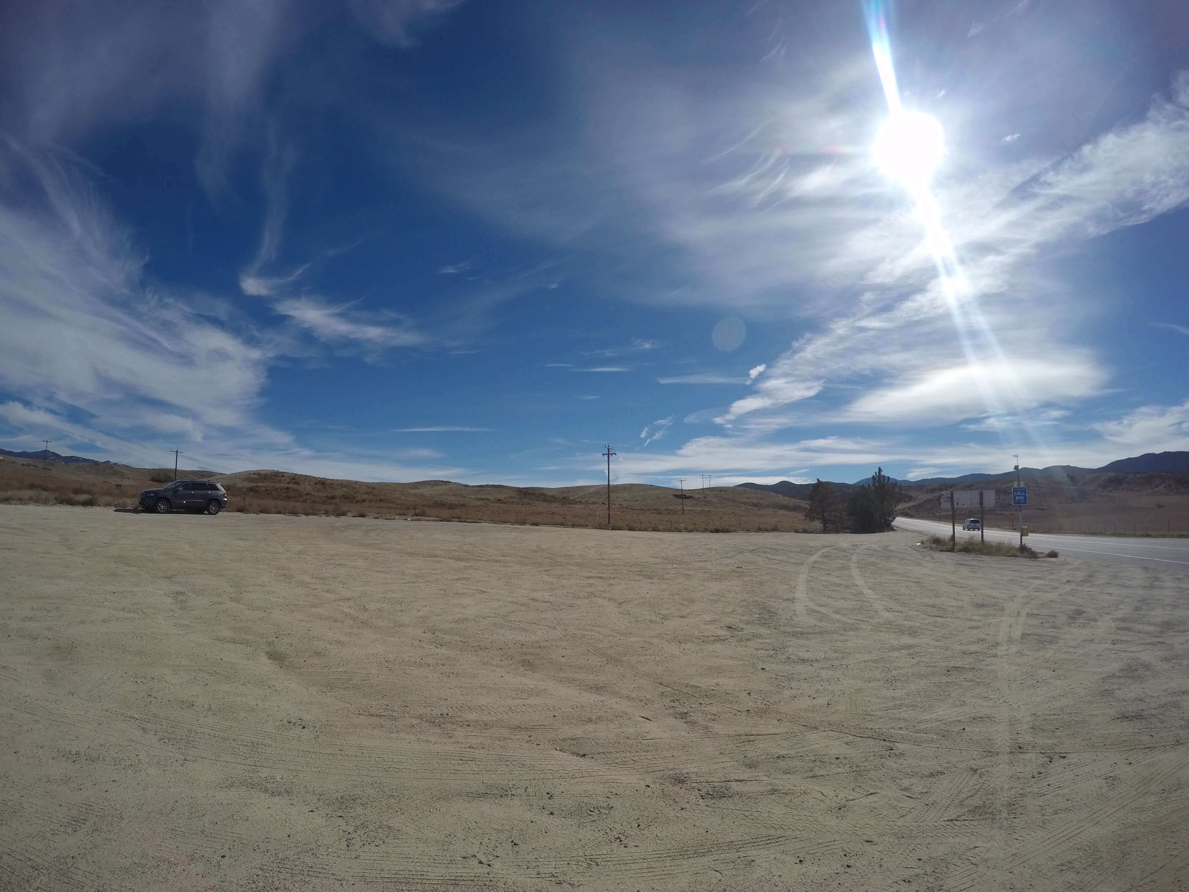 The dirt lot at the corner of the 79 freeway and S2 in Southern California